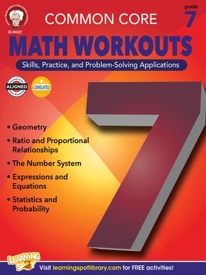 cover image of Common Core Math Workouts, Grade 7